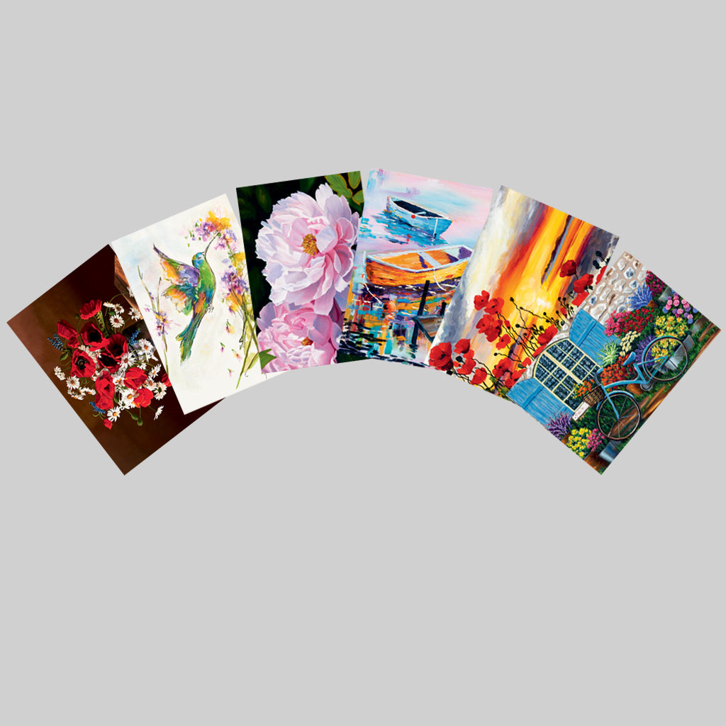 Six Deluxe All Occasion Cards w/ Envelopes