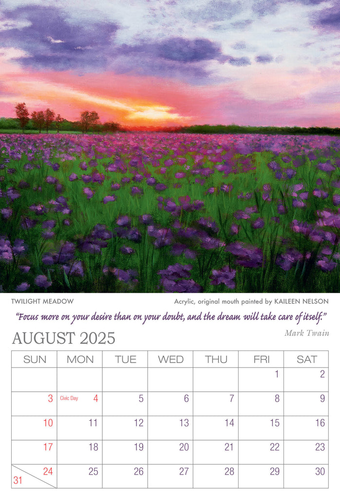 2025 Desk Calendar